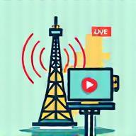 Icône streaming d'événements exclusifs